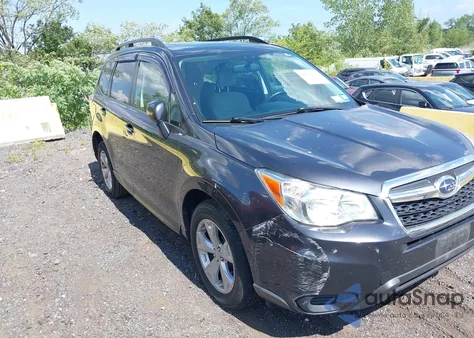 2015 Subaru Forester 2.5I Premium из США, поврежденный, VIN JF2SJADC8FH587964
